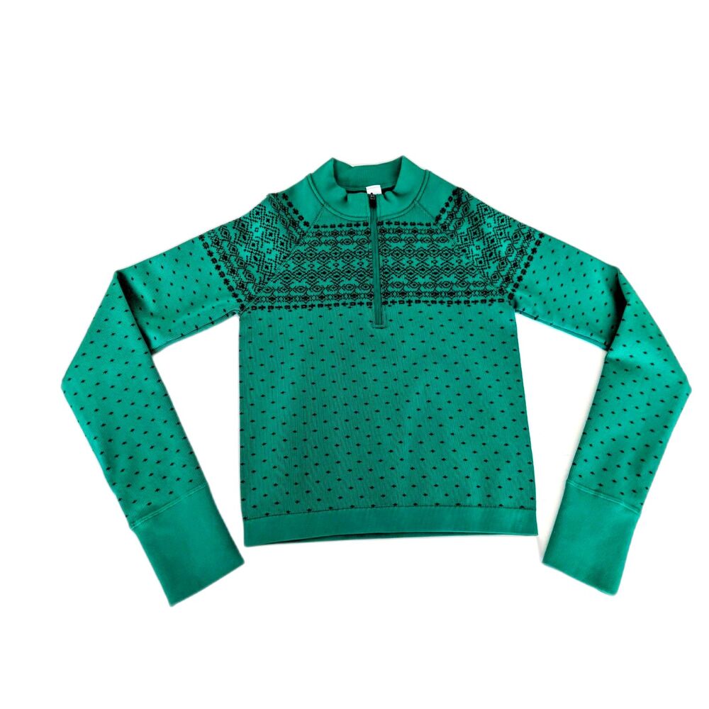 NEW Women's DSG Emerald Green Winter Quarter Zip Pullover Size XS